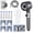 Gray, variant on Ion Drops Shower Head, Shower Head High Pressure, Ion Showerhead with Handheld and 5 Filters, 4 Spray Modes & Pause Switch, 59" Explosion-Proof Hose & Wall Holder, Gray