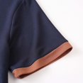 thumbnail image 7 of IhhxPro Big and Tall Men's Short Sleeve Henley T-Shirt with Button Detail Contrast Collar Casual Cotton Slim Fit Everyday Wear Summer Top S-3XL, 7 of 7