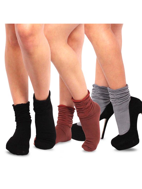 TeeHee Women's Fashion Cotton Ankle Socks, 3 Pair combo