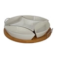 thumbnail image 2 of Three Star Import & Export KW275 12 x 2 in. Five-Sectioned Round Platter, 2 of 4