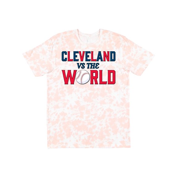 Inktastic Cleveland Vs. the World Blue and Red with Baseball T-Shirt