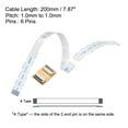 thumbnail image 2 of Unique Bargains A Type Flexible Flat Cable and Flip Up to Mount Extend Adapter Kit, 6 Pin 1.0mm Pitch 200mm FFC, 2 of 6