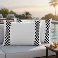 thumbnail image 2 of Outdoor Pillow Cover Black Check Plaid Set of 2 Waterproof Throw Pillowcases Buffalo Farmhouse Style Pattern Decorative Patio Furniture Pillows for Couch Garden Indoor & Outdoor Use, 2 of 9