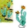 thumbnail image 2 of Metal Cactus Outdoor Decor - Iron Cactus Yard Art Garden Statue, Rustic Artificial Cactus Sculpture for Patio, Lawn, Balcony, Backyard Decor, Weather Resistant Metal, 2 of 6