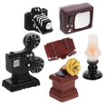 thumbnail image 2 of 1 Set Doll House Electric Appliance Miniature Television Kerosene Lamp Suitcase Phonograph, 2 of 4