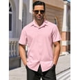 thumbnail image 7 of COOFANDY Men's Business Casual Shirt Dress Shirt Short Sleeve Office Work Shirt Casual Button Up Shirt, 7 of 7