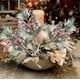 thumbnail image 1 of Esquejes de agujas blancas navideñas | Ramas de plástico esmerilado de 25 cm para decoración navideña | Tallos flexibles para árboles de Navidad, coronas y centros de mesa DIY, 1 of 5