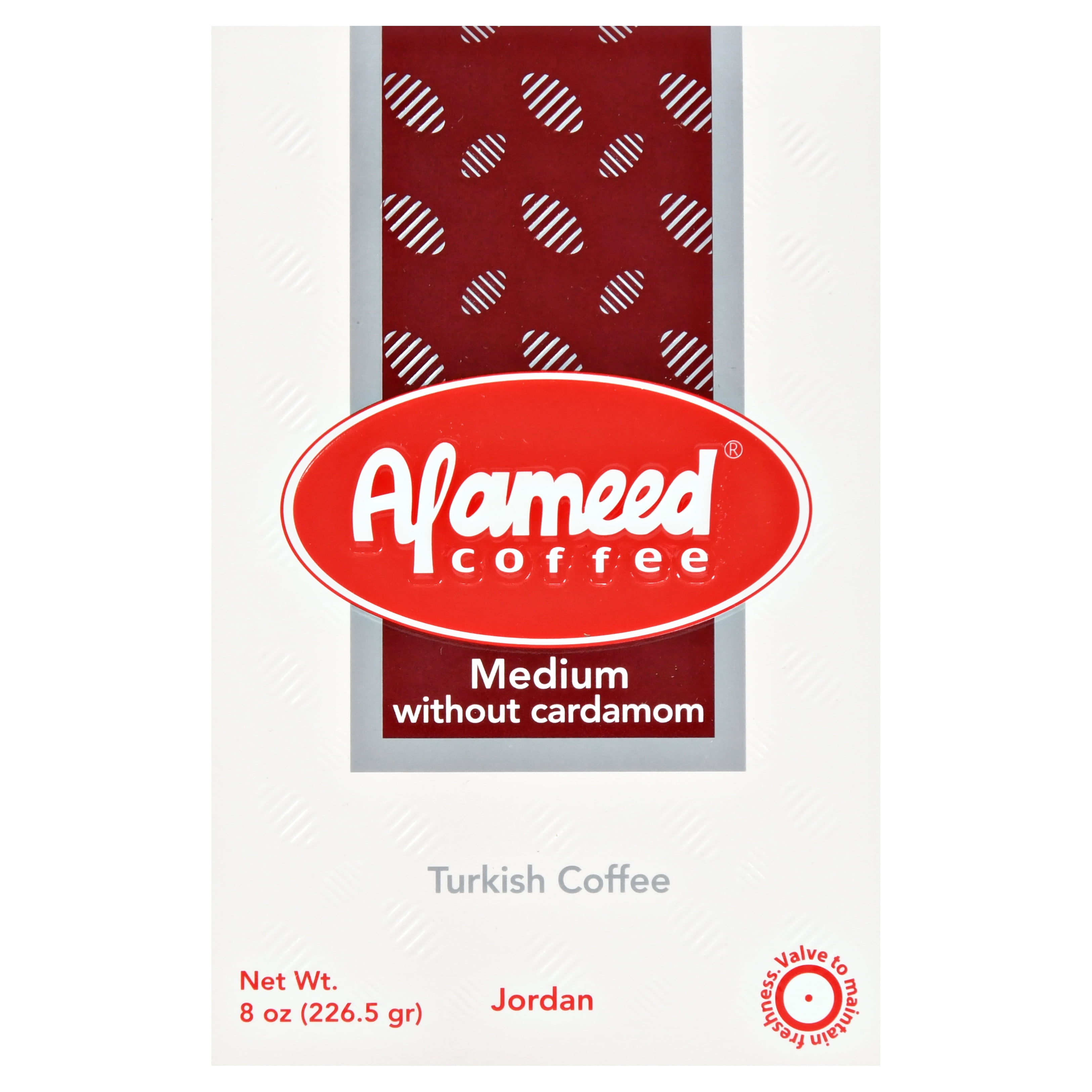 Al Ameed Gourmet Turkish Ground Coffee Medium Roast, 100% Authentic