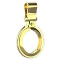 thumbnail image 2 of Monstrate Funda protectora de Metal con llavero para Airtags, a prueba de golpes, antiarañazos, anticaída, carcasa protectora para Airtag Air Teléfono y Comunicación oro tirano, 2 of 8