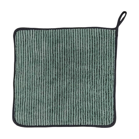 Leodye 1PCS Thickened Lint-free Kitchen Cleaning Wipes Absorbent Non-stick Design Dishwashing Table Stain Removal Cloth Towel -11.81x11.81x0.39in