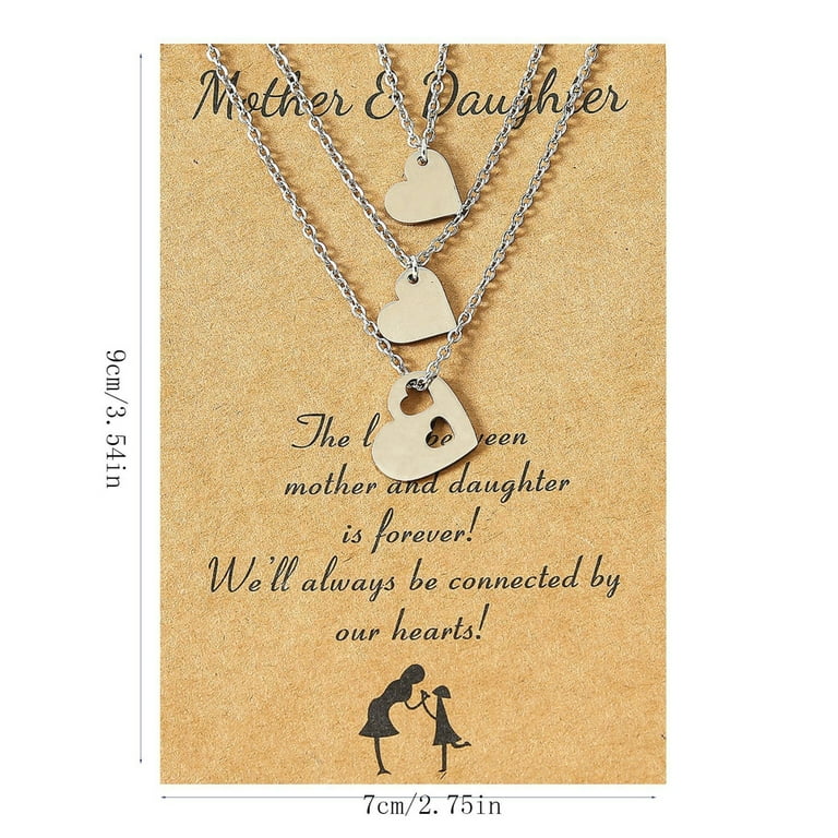 Buy Mother and Son Necklace, Mom Gift, Mother's Day Gift from Son, Birthday Gift, Christmas Gift, Jewelry for Mom, 14kt Gold Filled, Rose Silver