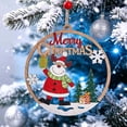 thumbnail image 5 of AOMXGD Christmas Wooden Hollow‑Cut Hanging Pendant, Wooden Ornament for Xmas Tree Wall Indoor Festive Decoration, 5 of 7