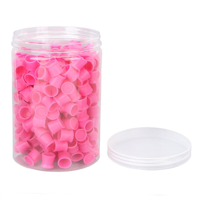 Vaso de tinta de tatuaje desechable de silicona de 300 piezas, vaso de pigmento para tatuaje, delineador de cejas, labios, pigmento de color.