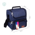 thumbnail image 2 of Sable Insulated Lunch Bag, Reusable Leakproof Cooler Bag with Shoulder Strap for Men/Women, 2 of 8
