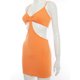thumbnail image 3 of Txlixc Vestido de tirantes de color liso para mujer, falda adelgazante con cintura hueca y cuello bajo Txlixc  Sexy, 3 of 8