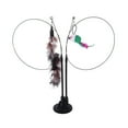 thumbnail image 1 of AMERTEER Double Head Automatic Funny Cat Stick Cat Teaser Simulation Mouse Interactive Toy  Funny Feather Mouse with Bell for Kitten, 1 of 7
