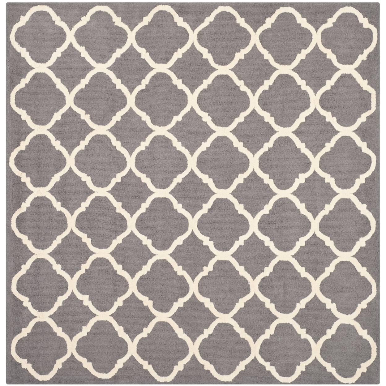 SAFAVIEH Newport Joselyn Geometric Cotton Runner Rug, Grey/Ivory, 2'3" x 10'