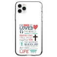 thumbnail image 1 of DistinctInk Clear Shockproof Hybrid Case for iPhone 13 Pro MAX (6.7" Screen) - TPU Bumper, Acrylic Back, Tempered Glass Screen Protector - John 3:16 - Pink Teal - For God So Loved The World, 1 of 2