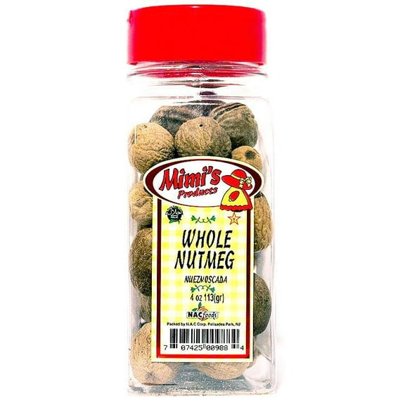 MIMI'S WHOLE NUTMEG - NUEZMOSCADA, 4oz