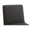 thumbnail image 6 of Guyou 26" Counter Height Bar Stools Set of 2, Modern Linen Upholstered Barstools, Rustic Farmhouse Wooden Kitchen Island Chairs with Backrest and Footrest for Dining Room Home Bar Patio Club, Charcoal, 6 of 8