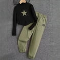 thumbnail image 2 of MuXiKeJi Clothes valentine outfit for little girls,Toddler Outfits for Girls 5t Letter Print Comfortable Sweatsuit Pullover Tops and Pants 2pcs Outfits Clothes Set, 2 of 3