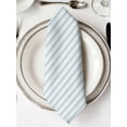thumbnail image 2 of Cloth Napkins Set of 2 - 20x20 Inches, Blue Striped Washable Reusable Table Napkins, Blue White Stripes Farmhouse Soft & Absortbent Dining Napkin for Party Wedding Hotel Restaurant, 2 of 8