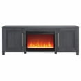 thumbnail image 5 of Evelyn&Zoe Chabot Rectangular TV Stand with 26" Crystal Fireplace for TV's up to 75", Charcoal Gray, 5 of 15