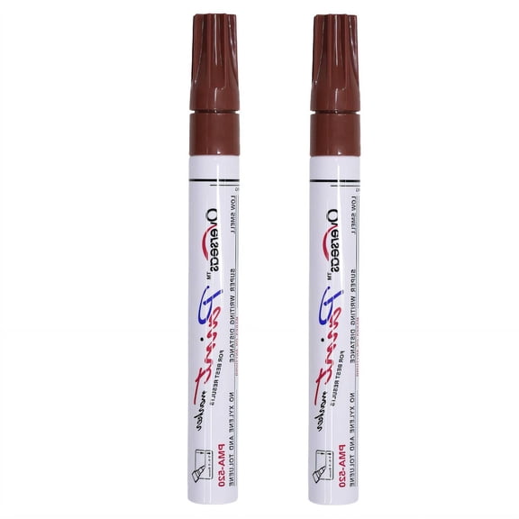 CCOCC 2 Pcs Brown Paint Markers, Non-Toxic Graffiti Paint Pens