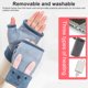 thumbnail image 3 of Matsuzay 1 par de guantes calefactables unisex para acampar, mitones de punto cálidos, recargables por USB, tamaño libre, suministros para el hogar con Type2 NO2 Matsuzay HA011726-05, 3 of 6