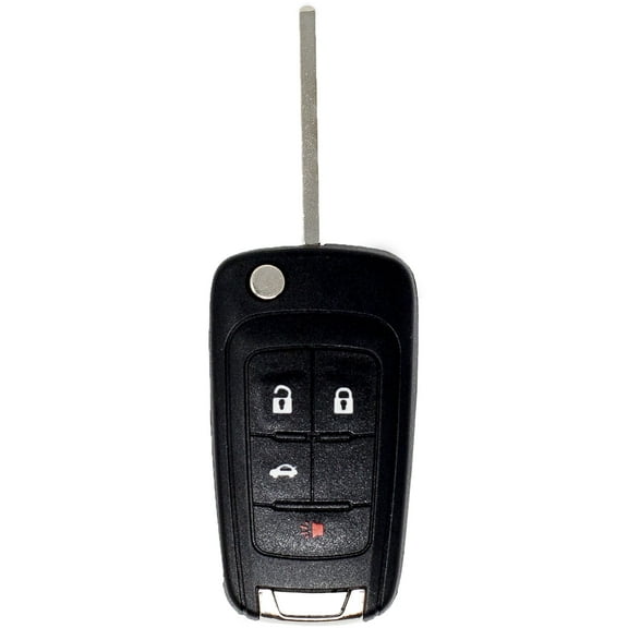 Car Keys Express GM Simple Key - 4 Button Flip Key with Trunk Car Key Fob