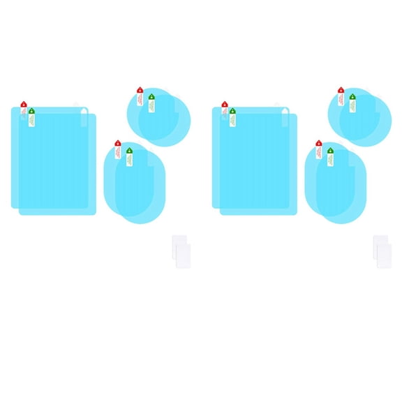 12Pcs Car Rearview Mirror Film Car Side Mirror Anti-Glare Film Nano Film Anti-Fog Rain Waterproof Membrane Protector
