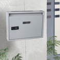 thumbnail image 4 of GUOOL Locking Wall Mount Mailbox, Mail Boxes Outdoor with Combination Lock, Key Drop, 4 of 9