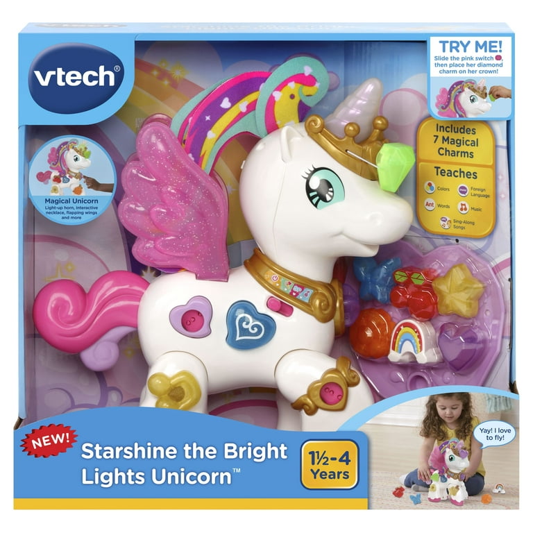 VTech Starshine the Bright Lights Unicorn Imaginative Play Toy for Toddlers