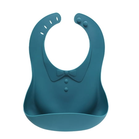 

Hemoton 1pc Silicone Baby Bib Waterproof Meal Bib Stereoscopic Baby Eatting Clothes Saliva Towel Eating Apron (Navy)