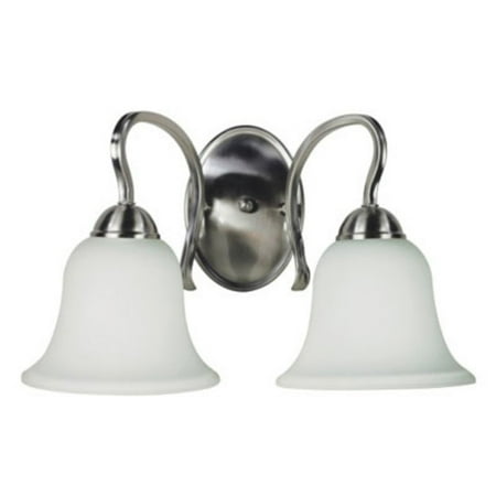 

Trans Globe Lighting 8161 Glasswood 2 Light 16 Wide Bathroom Vanity Light - Nickel