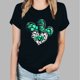 thumbnail image 5 of Camisetas de Manga Corta para las Mujeres de Moda Imprimir Cuello Redondo Camiseta, Mezcla de Poliéster Ligero para Primavera Verano Otoño, 5 of 8
