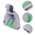 thumbnail image 3 of Unique Bargains 1 Pc Knitted Wrist Bag Flowers Gift Bag Purple, 3 of 5