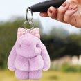 thumbnail image 5 of Bunny Keychain with Tin - 5.1" Handmade Bunny Plush Keychain with Gift Tin Box, Soft Rabbit Bag Charm Pendant, Cute Fluffy Key Ring Accessory for Backpack Purse Keys Gift Idea, 5 of 13