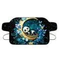 thumbnail image 6 of Jiueut Panda Moon Floral Print Auto Windshield Cover for Ice and Snow, UV-Blocking Winter Windshield Cover Tough Snow Shield Protection Winter Essentials for Women Men, 6 of 6
