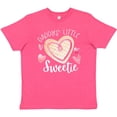 thumbnail image 3 of Inktastic Daddy's Little Sweetie with Pink Heart Cookie Youth T-Shirt, 3 of 5