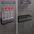 thumbnail image 3 of Paper Towel Holder Paper Towel Holder Dispenser Kitchen Accessories Matte Aluminum Free Punch Black Kitchen Paper Holder, 3 of 5
