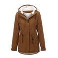 thumbnail image 3 of Abrigo de otoño e invierno, abrigo de algodón de lana de cordero para mujer, abrigo de algodón de franela grueso para mujer, chaqueta con capucha informal para mujer, 3 of 6