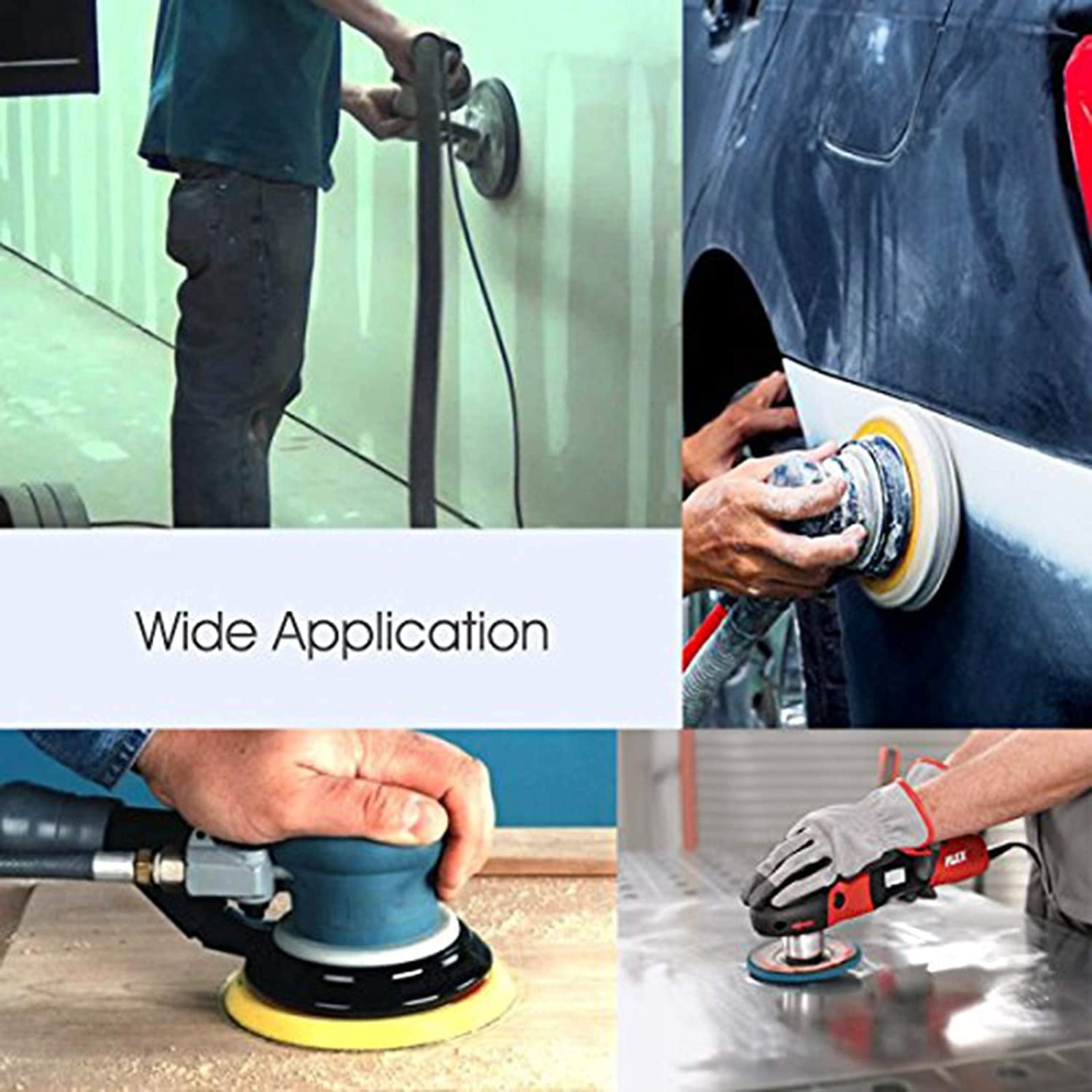 XiHAMA 12-inch PSA Sanding Discs 60 Grits NO-Hole Self Stick Adhesive Back Aluminum Oxide Sanding Discs for Orbital Sander