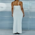 thumbnail image 4 of Women‘s Solid Color Sleeveless Open Back Fitted Evening Dress, 4 of 6