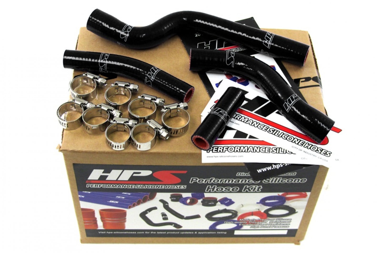 HPS Black Reinforced Silicone Radiator Hose Kit Coolant for Yamaha 07