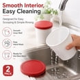 thumbnail image 6 of GlamourGarden Red Plastic with Lid Fruit Food Storage Container, 6 of 9