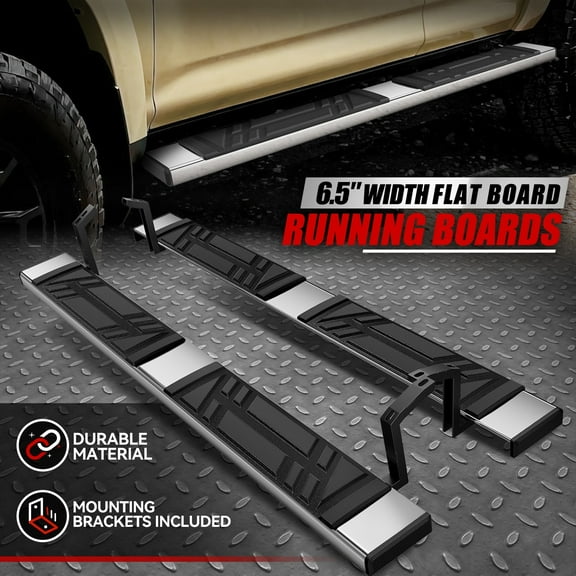 For 10-24 Toyota 4Runner 6.5" Premium Running Boards Side Step Pedal Nerf Bar