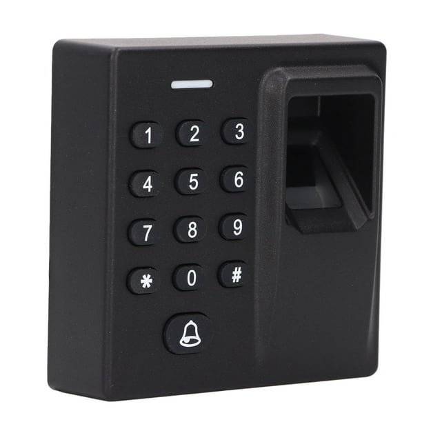 Cerradura de puerta con huella dactilar Bling Bling ABS programable Para oficina hogar CC 12 V