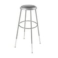 thumbnail image 4 of Hampden Furnishings Otto Collection 32"-39" Adjustable Masonite/Steel Stool, Grey, 2 Pack, 4 of 7