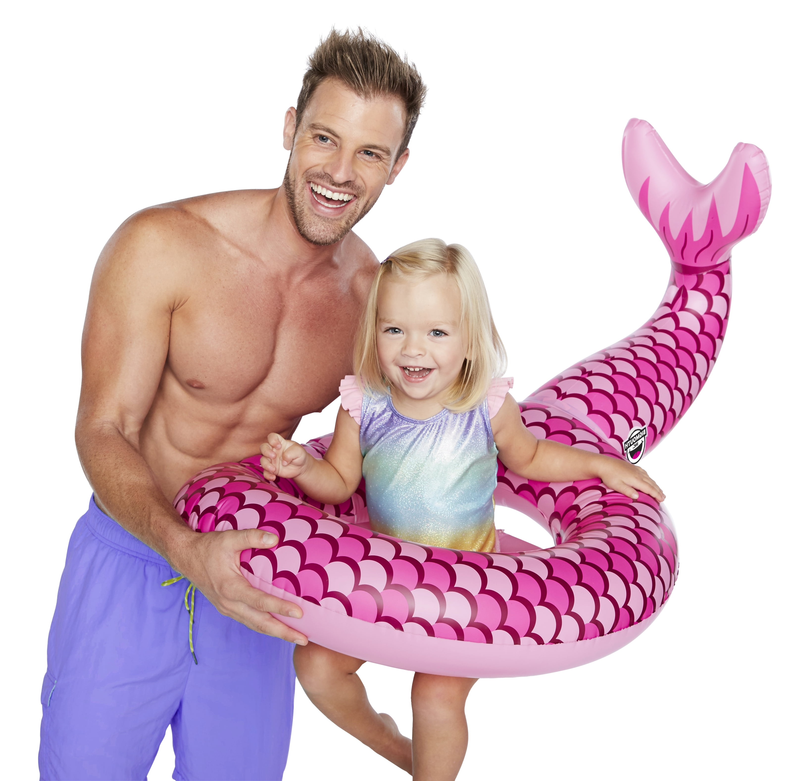 Pink Big Mouth Toys Rose Gold Mermaid Pool Float 